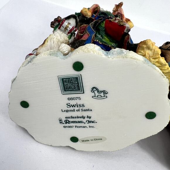 Lot 2 Roman Inc Galleria Lucchese Swiss Spanish Legend Santa 1997 VTG Christmas - Picture 3 of 16